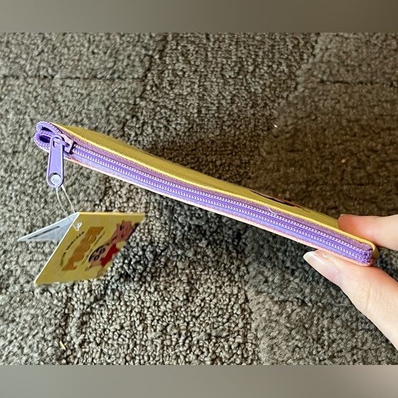 Crayon Shin-Chan Buriburizaemon Mini Pouch Faux Leather PVC Japan Exclusive Cute - Picture 8 of 9